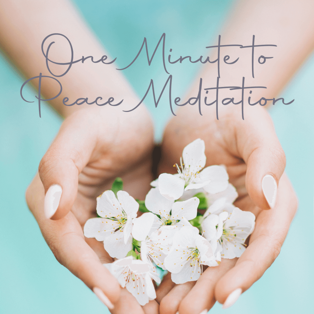 One Minute to Peace Meditation | Katharine Chestnut