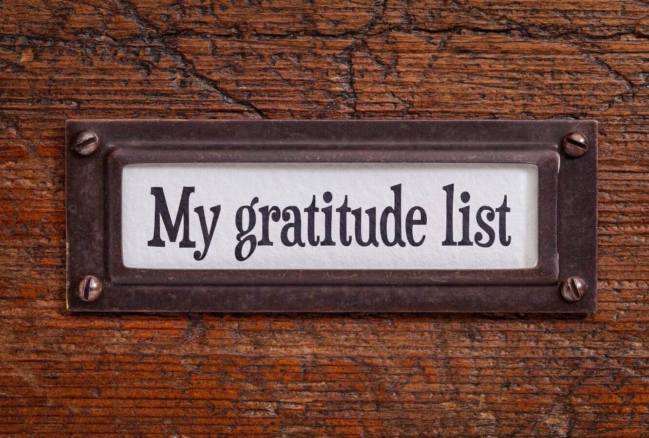 Gratitude List | Katharine Chestnut